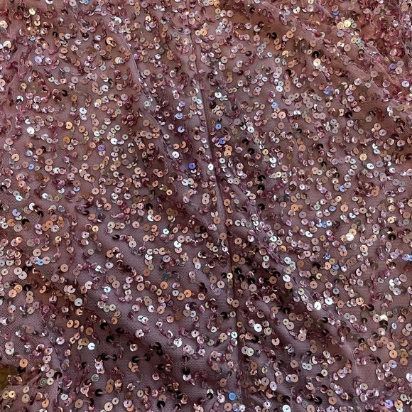 Maya Wrap Front Delicate Sequin Midi Dress - Picture 8 of 11